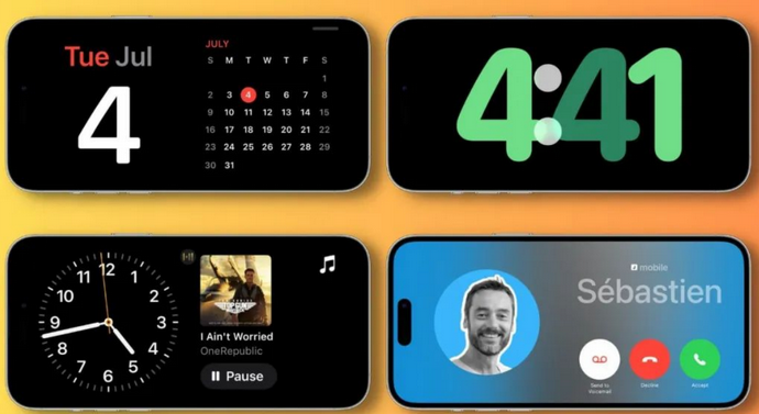 和平镇苹果手机维修分享iOS17横屏充电待机显示有什么好处 